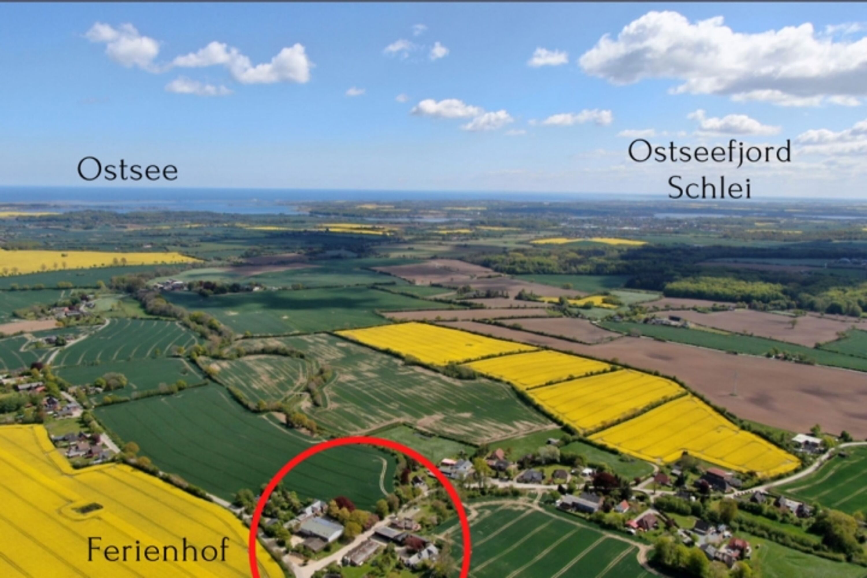 über der Ferienwohnung – Richtung Ostsee/Schleimünde