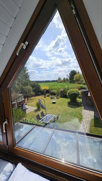 Blick aus großem Schlafzimmer