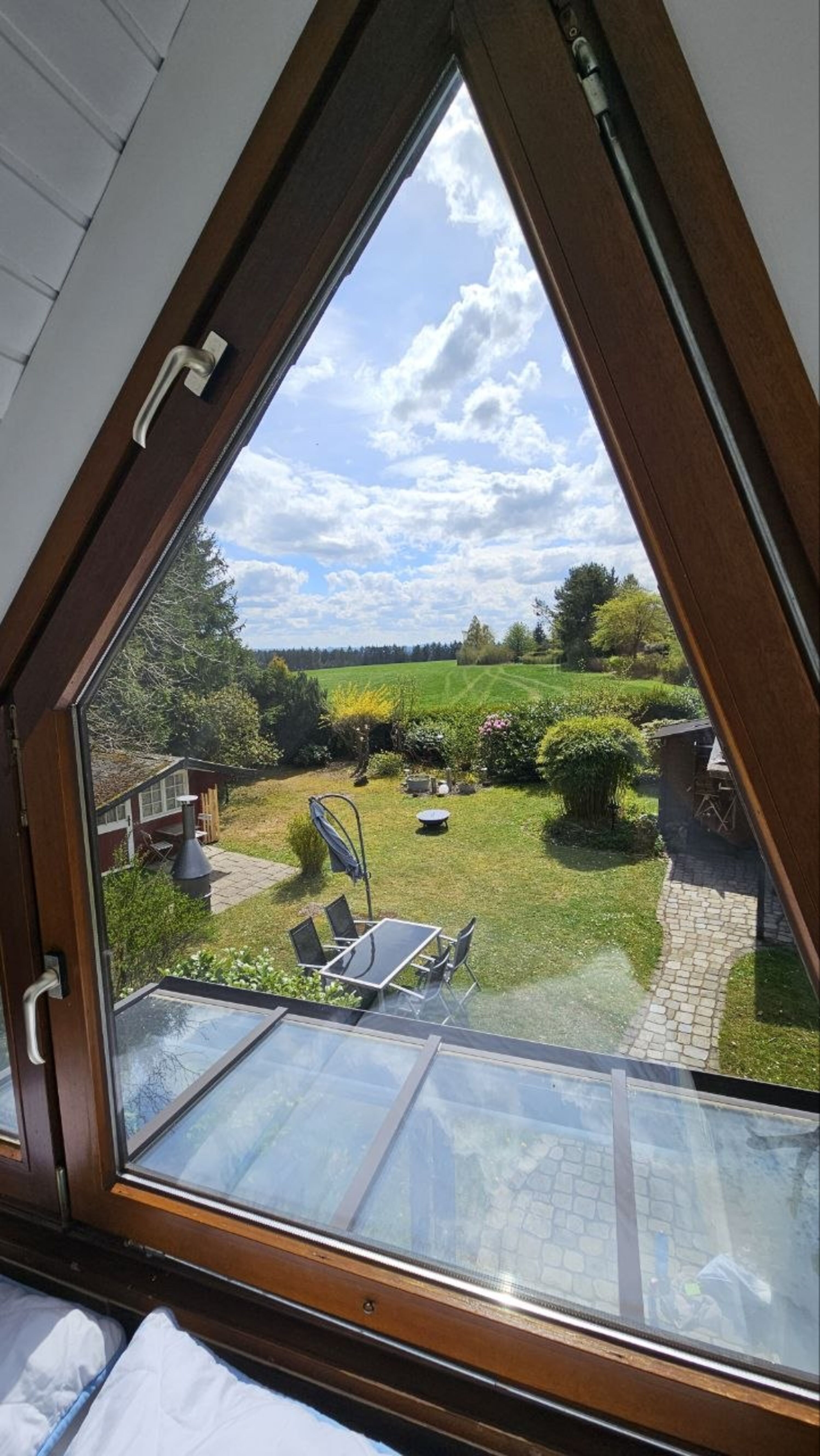 Blick aus großem Schlafzimmer