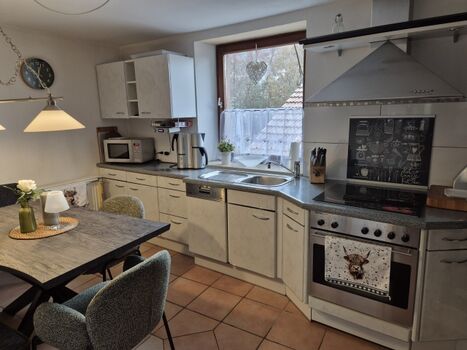 gut ausgestattete Küche