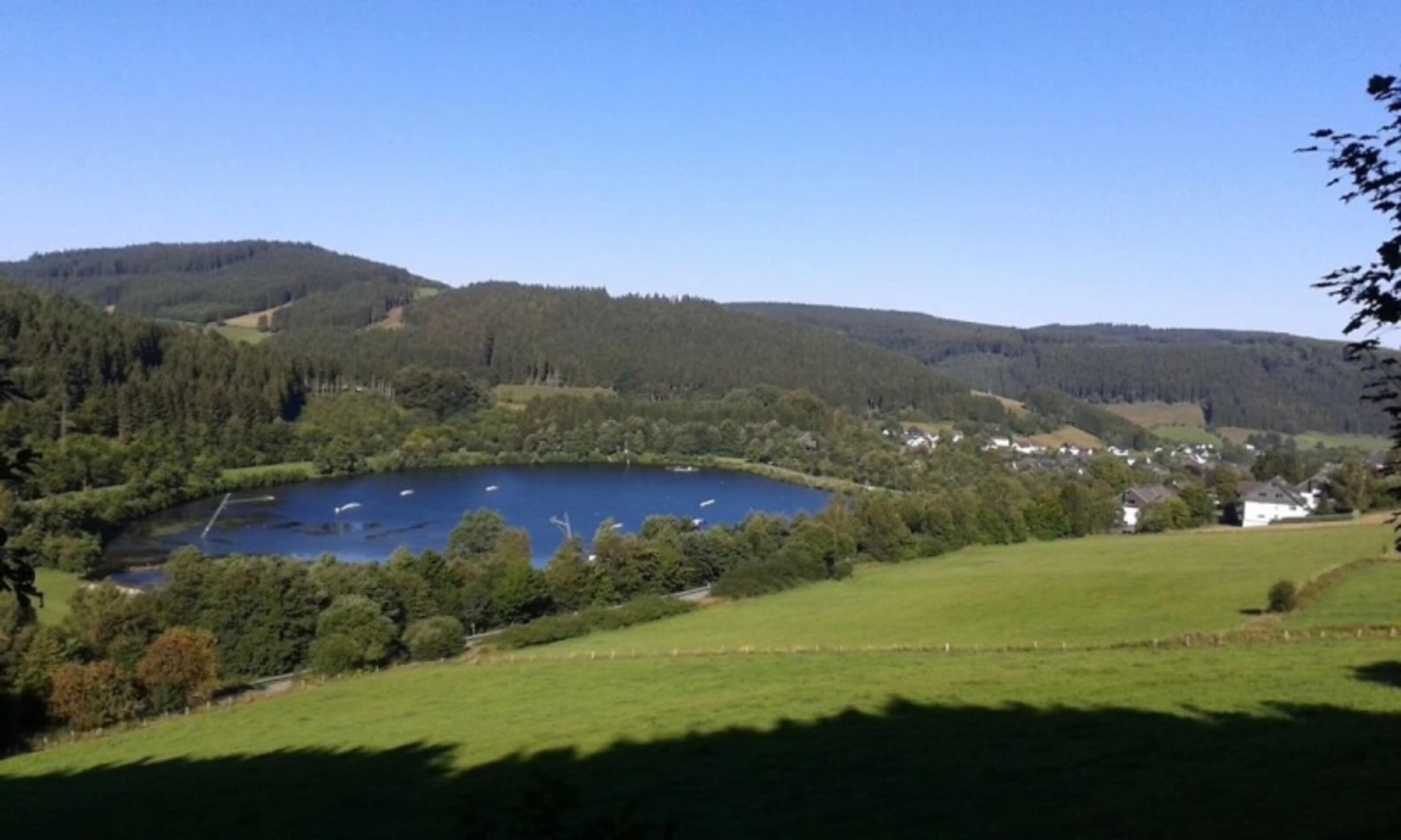 Blick auf den Hillebachsee (nicht direkt vom Haus aus)