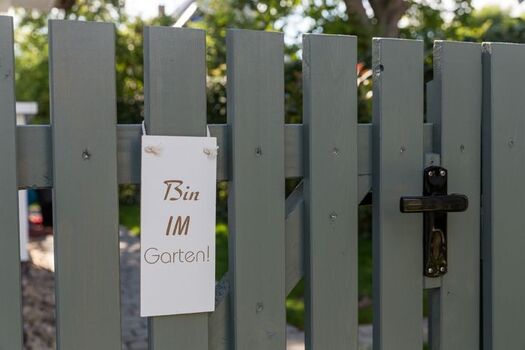 Privater eingezäunter Garten