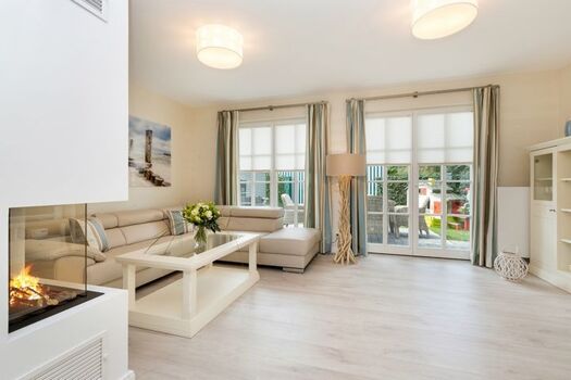 Wohnbereich mit Gaskamin