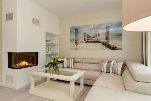 Wohnzimmer mit Gaskamin