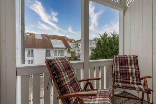kleiner Balkon am Schlafzimmer