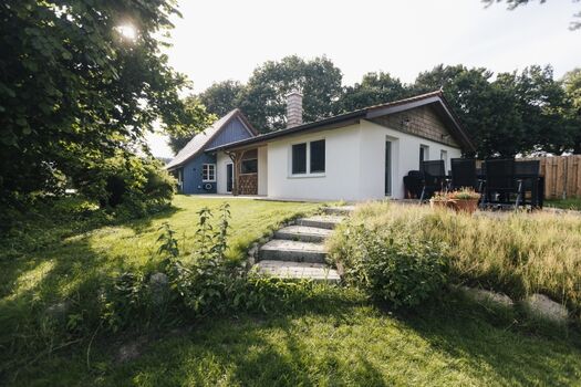 Alleinlage im Grünen | Blaue Hytte | Ferienhaus Wingst