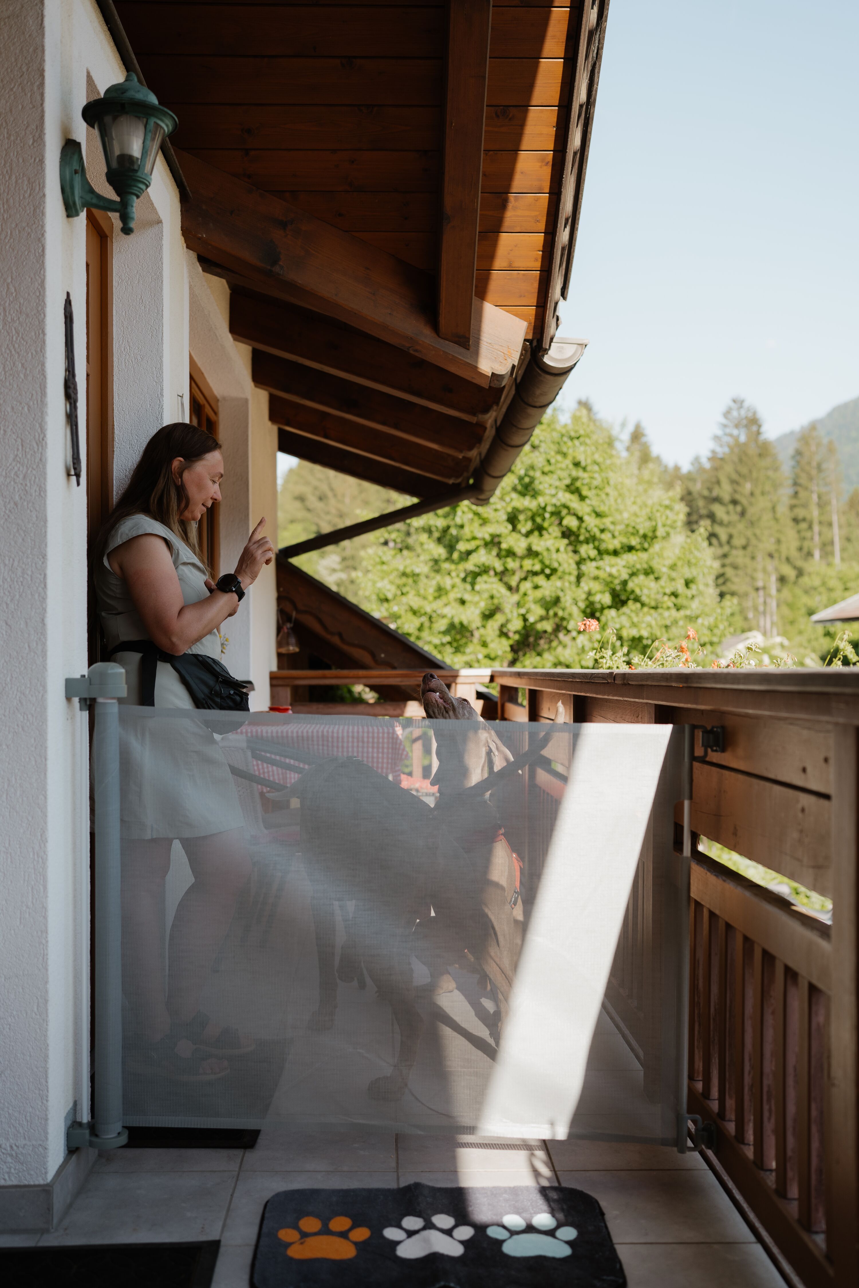 Balkon mit Abgrenzung
