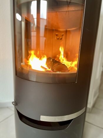 Kaminofen im Wohnzimmer