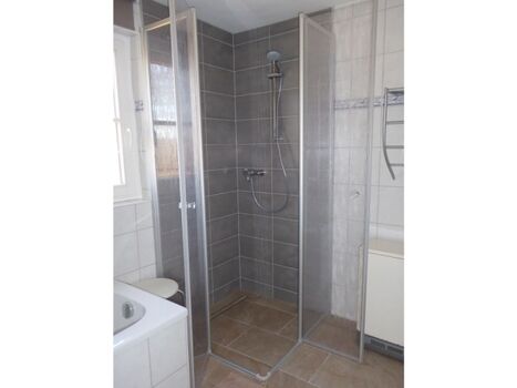 Blick auf die Dusche