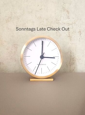 Bei Abreisen am Sonntag: Late Check Out
