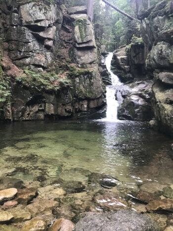 Wasserfall ca. 15 km vom Ferienhaus entfernt.
