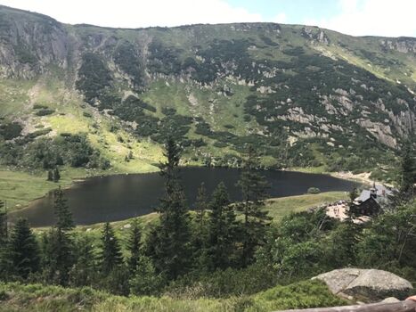 Oben im Riesengebirge ca. 25 km vom Ferienhaus entfernt
