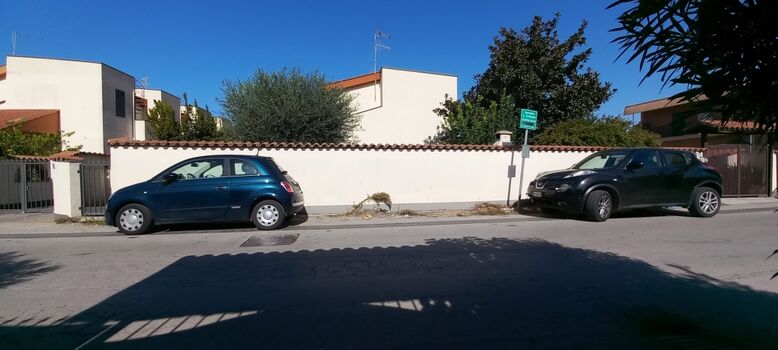 Parkplatz vor dem Haus