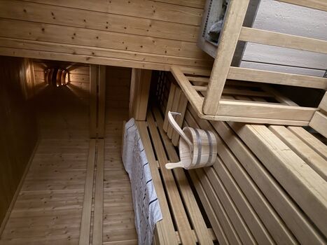 Sauna im Erdgeschoss 