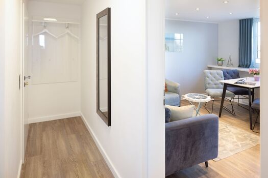 Eingangsbereich des Appartements und Flur