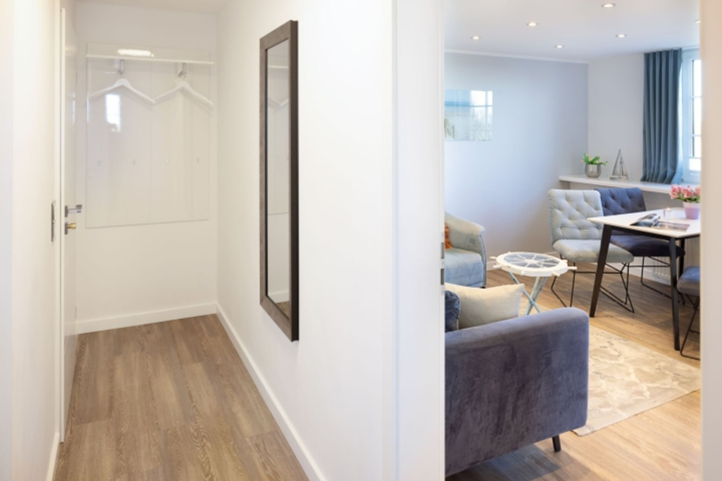 Eingangsbereich des Appartements und Flur