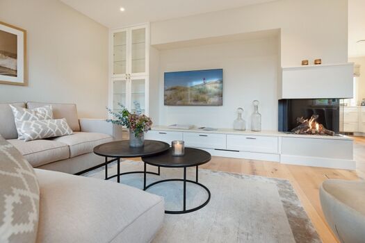 Wohnbereich mit Gaskamin