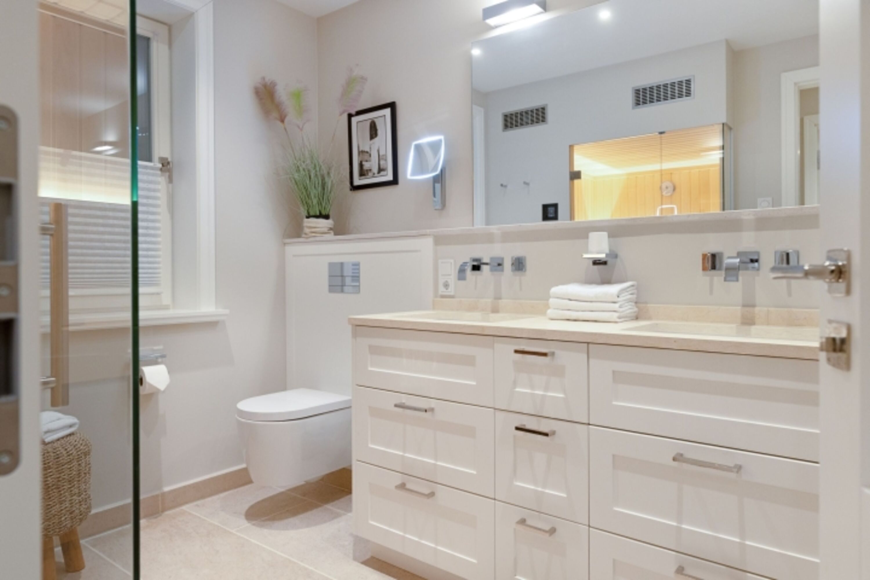 Badezimmer zwei im UG mit Sauna