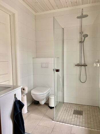 Badezimmer mit Regendusche