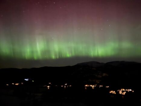 Nordlicht über Vrådal