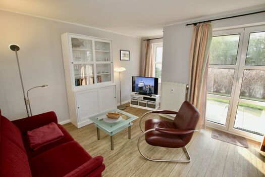 Vom Wohnzimmer direkt auf die Terrasse