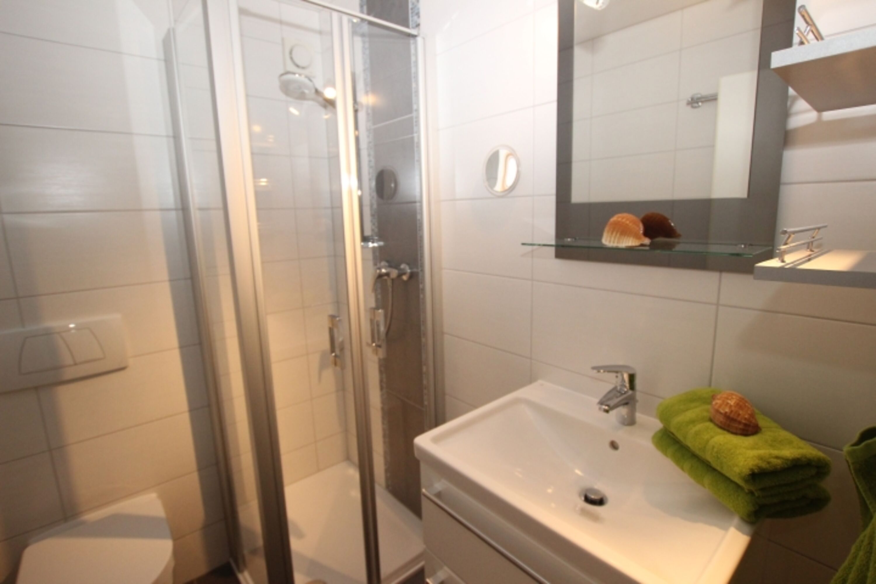Schnuckeliges Bad, perfekt zwischen Wohnzimmer und Schlafzimmer