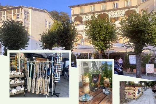 die Wilhelmstraße in Sellin auf Rügen