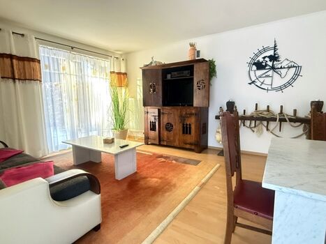 Wohnzimmer der Ferienwohnung Freibeuter in Sellin