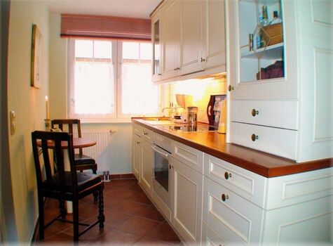 Küche in der Ferienwohnung Freibeuter in Sellin auf Rügen