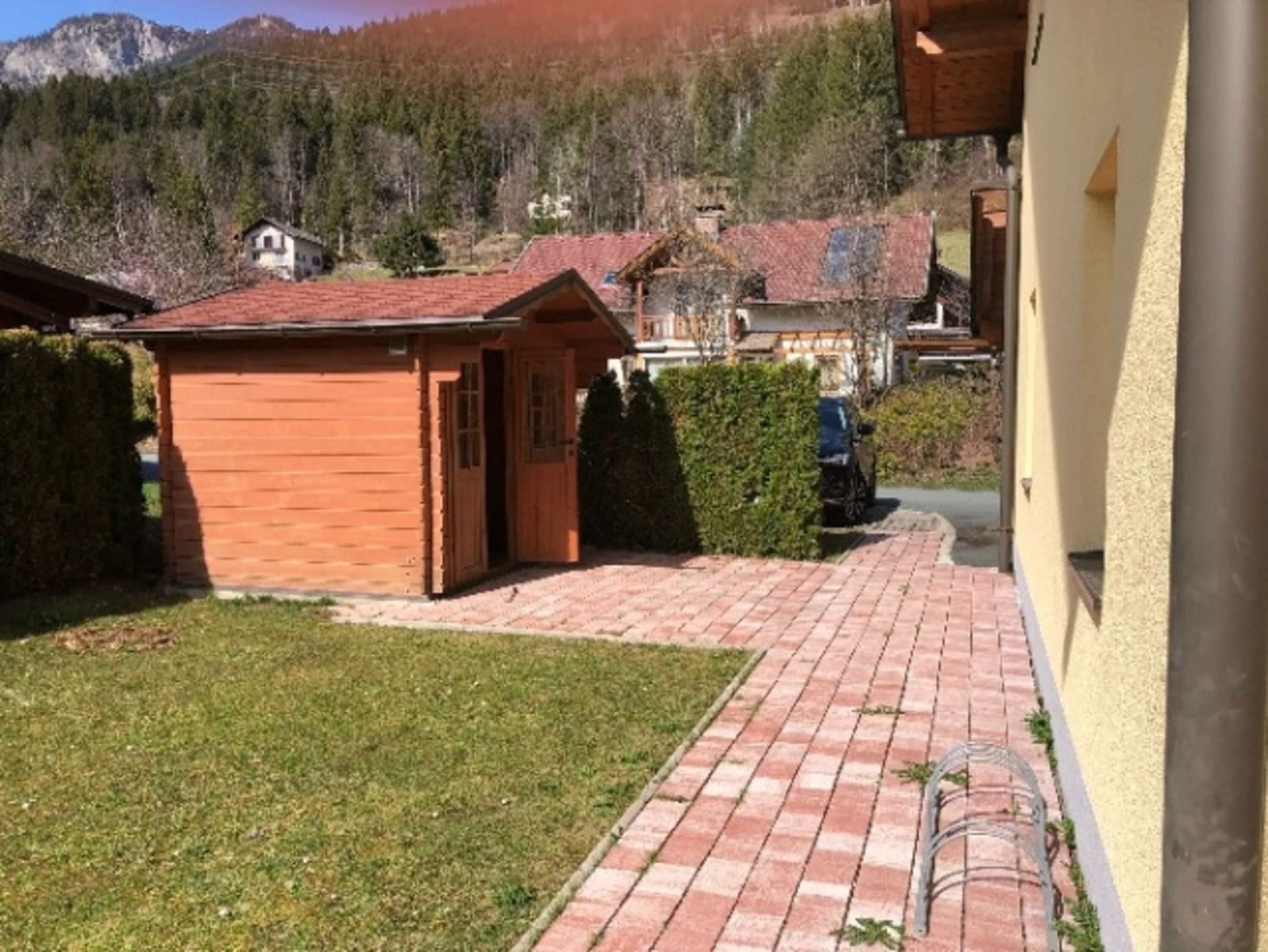 Schuppen im Garten