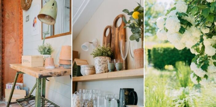 Liebevolle Details des charmanten und gemütlichen Ferienhauses