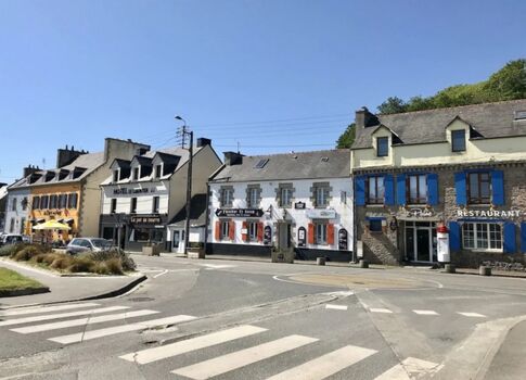 Bretagne, Landéda – Restaurants und Café im Hafen von Aber Wrac’h