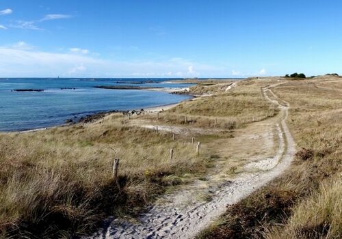 Wanderwege auf den Dünen der Halbinsel Sainte-Marguerite