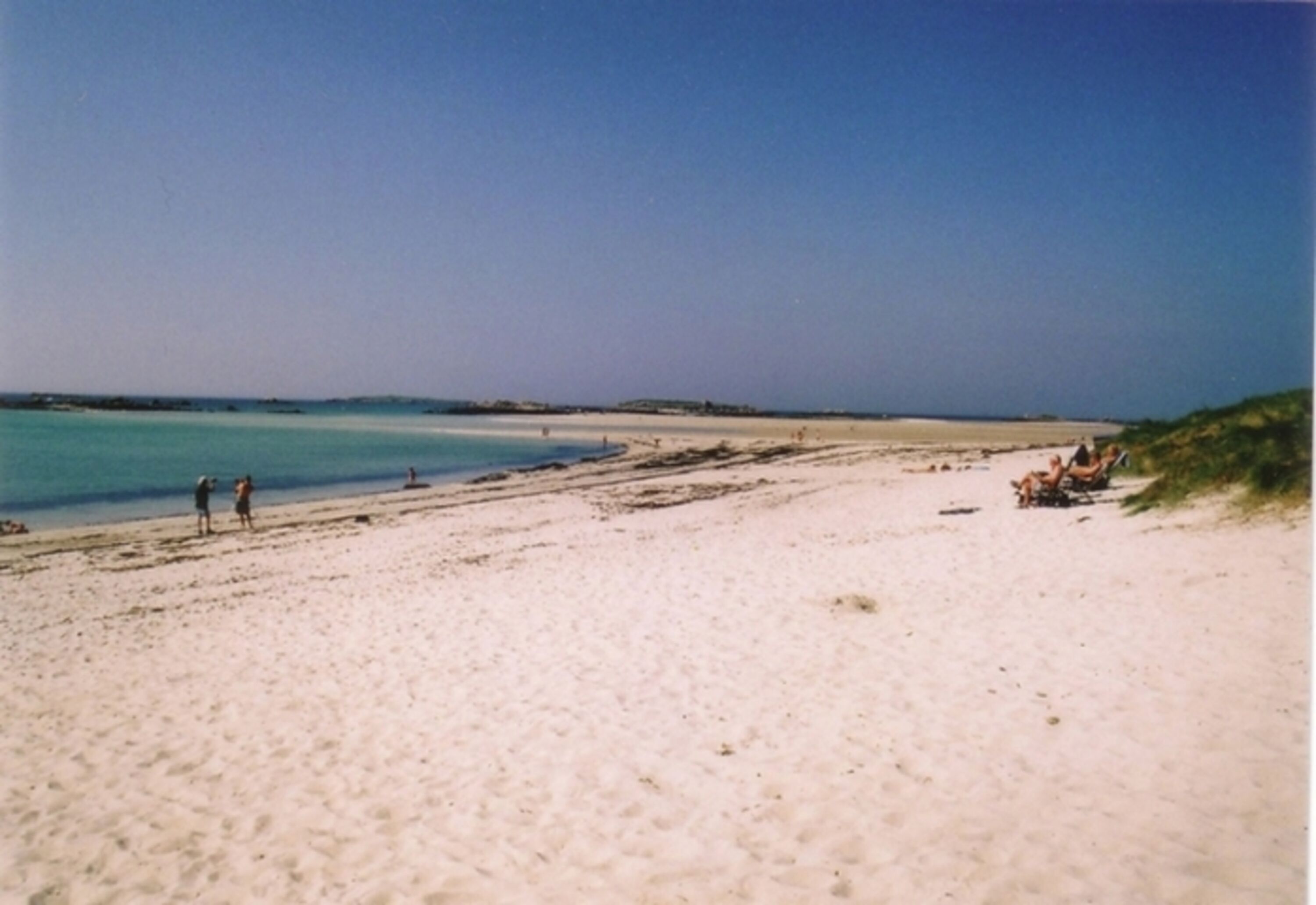 In Landéda - Der ruhige Strand in der Nähe des Hauses, fast menschenleer