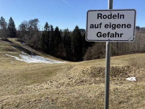 Rodelhang am Freizeitgelände