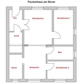 Grundriss der Ferienwohnung