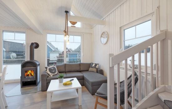 Wohnzimmer mit Kamin