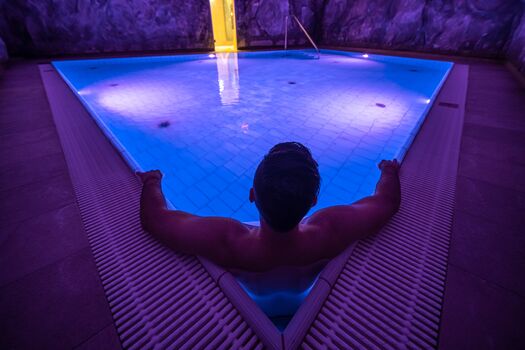 Solegrotte im Salzkristall