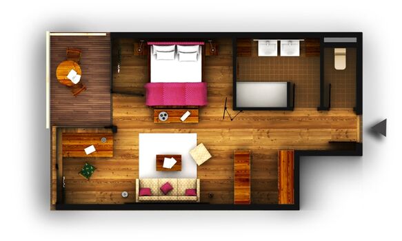 Grundriss Hundesuite Narzissenwiese