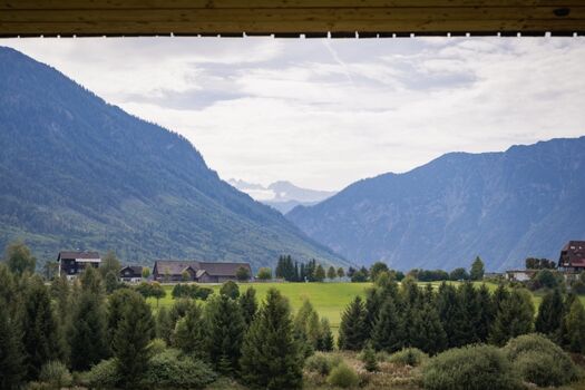 Ausblick Terrasse seitlicher Dachsteinblick
