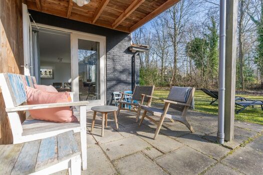 Die überdachte Terrasse