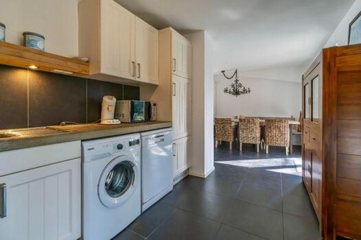 Die offene Küche mit allem Komfort