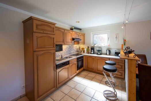 Einbauküche mit Tecke