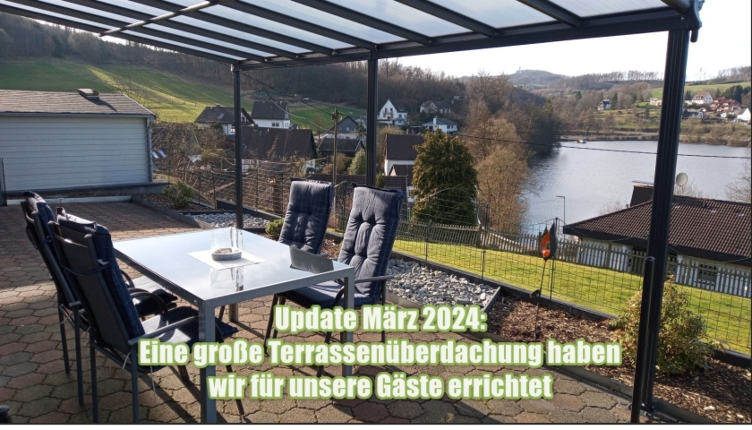 Die überdachte Terrasse