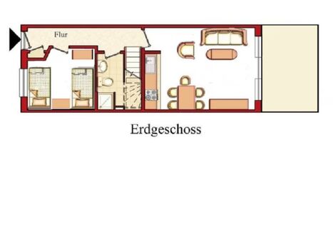 Erdgeschoss unseres Ferienhauses 