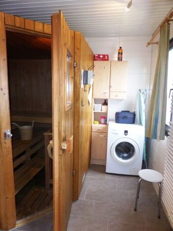 Sauna und Waschmaschine