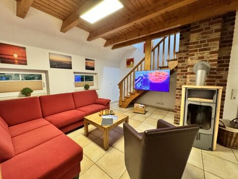 Erdgeschoß Mut Kaminofen 