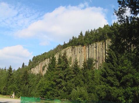 Basaltsäulen (auch Orgelpfeifen genannt) am Scheibenberg