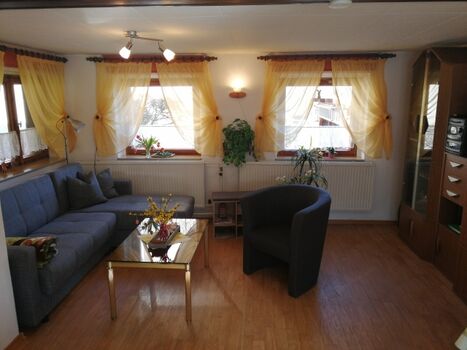 das gemütliche Wohnzimmer