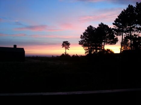 Sonnenaufgang im Mai von derWohnzimmer/ Terrasse